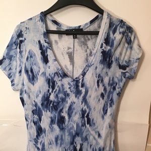 Lulus blue and white dress